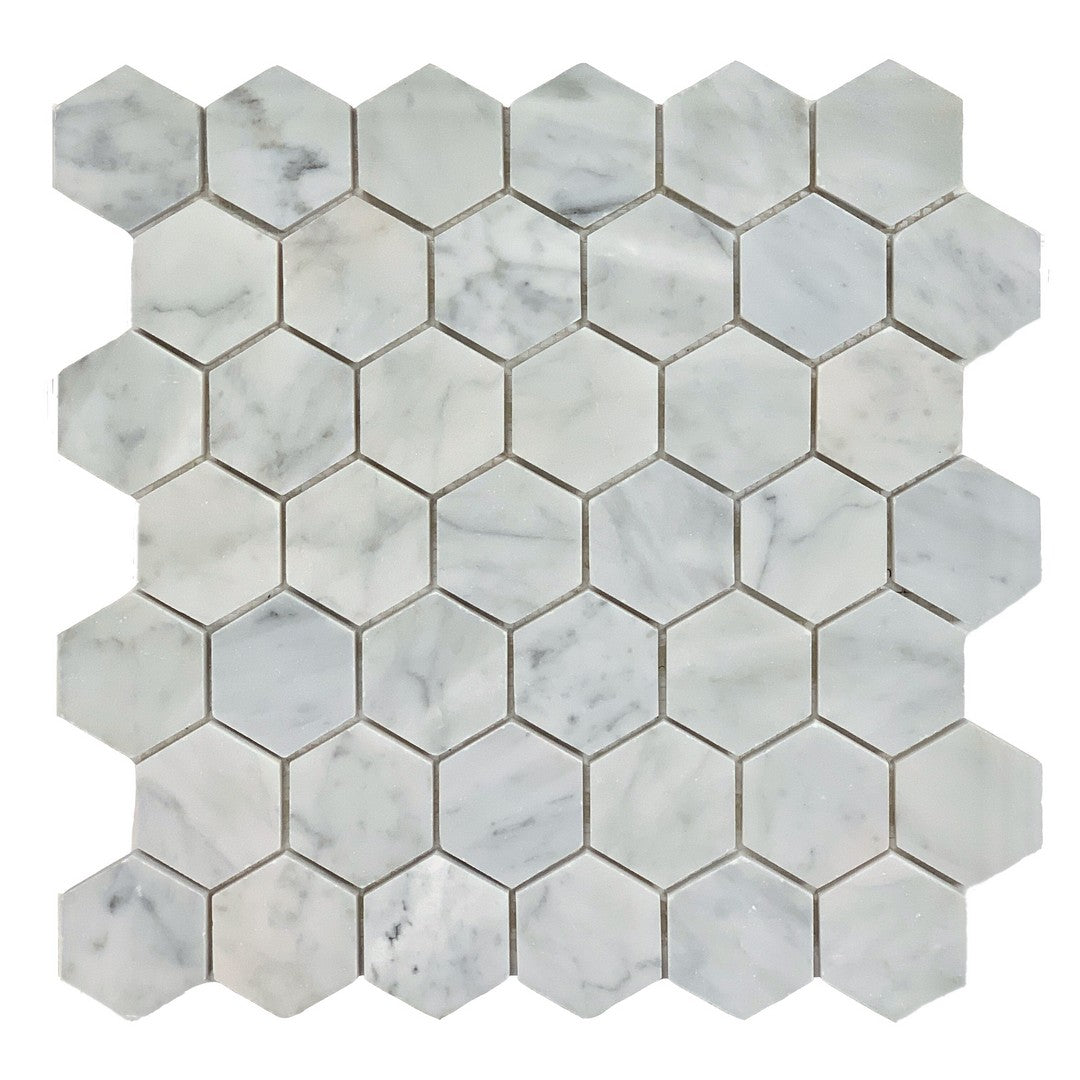 Rickert-12-x-12-Marble-Mosaic-Honed-Marble-2-Hexagon-Mosaic-Carrara