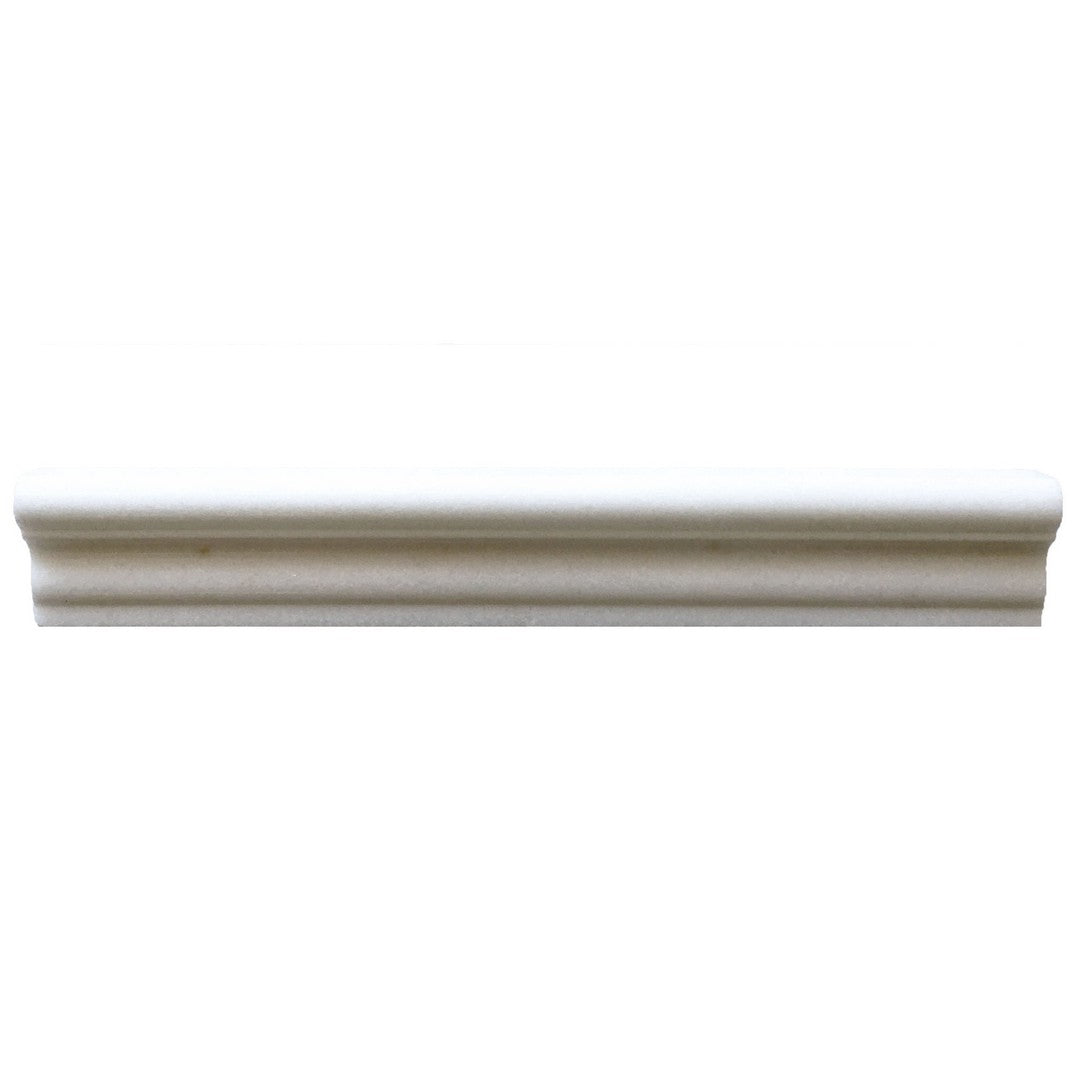 Rickert 2" x 12" Thassos Polished Marble Chair Rail