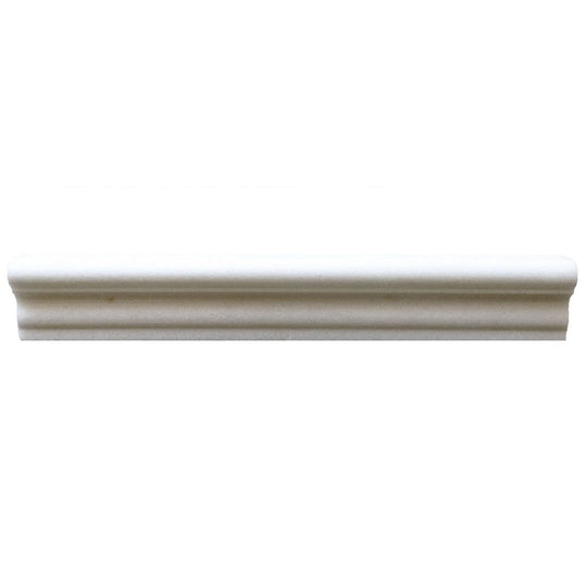 Rickert 2" x 12" Thassos Polished Marble Chair Rail