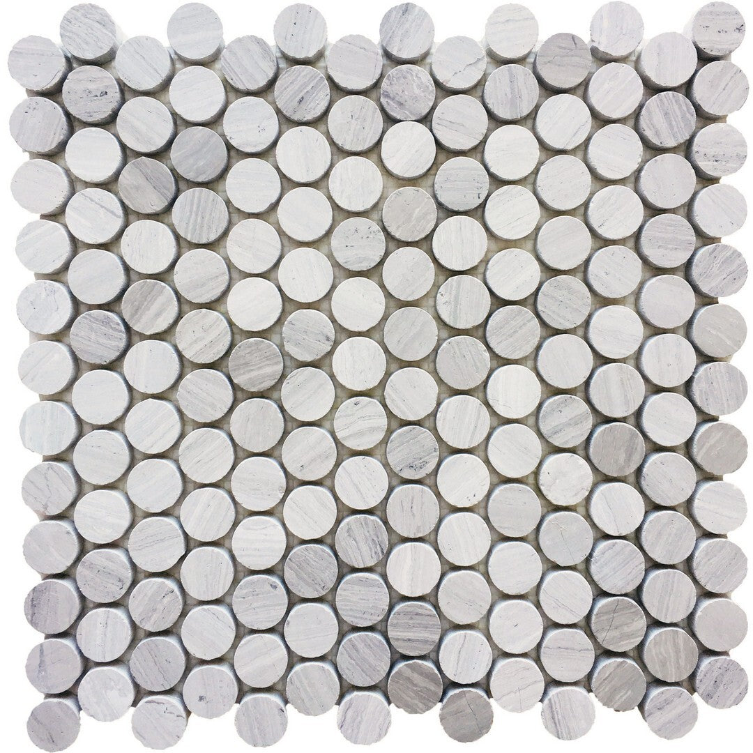 Rickert-12-x-12-Marble-Mosaic-Honed-Marble-1-Penny-Round-Mosaic-Wooden-White