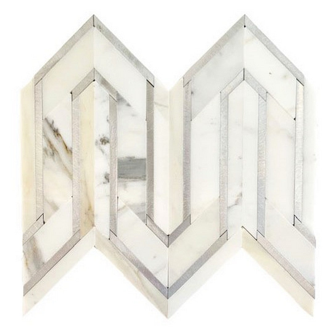 Rickert 9.29" x 12" Legend Polished Marble Mosaic