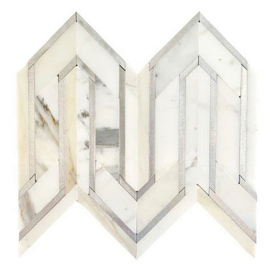 Rickert 9.29" x 12" Legend Polished Marble Mosaic