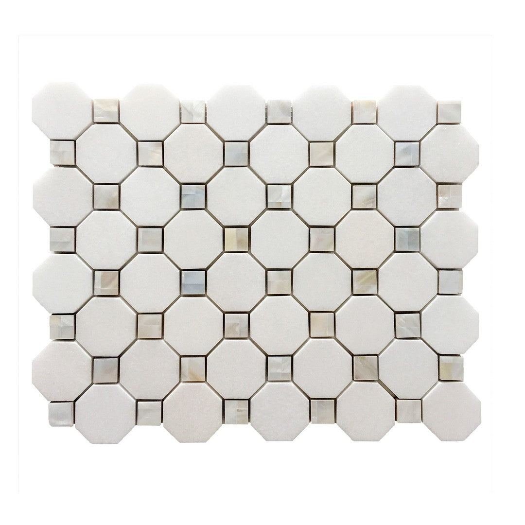 Rickert-12-x-12-WJ-Jewel-Polished-Marble-Mosaic-Thassos-w/-White-Pearl
