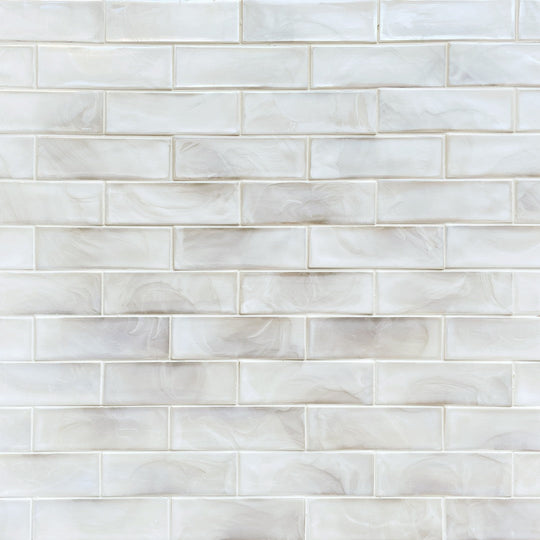 Rickert 11.73" x 11.73" Shimmer Glossy Glass 2x6" Mosaic