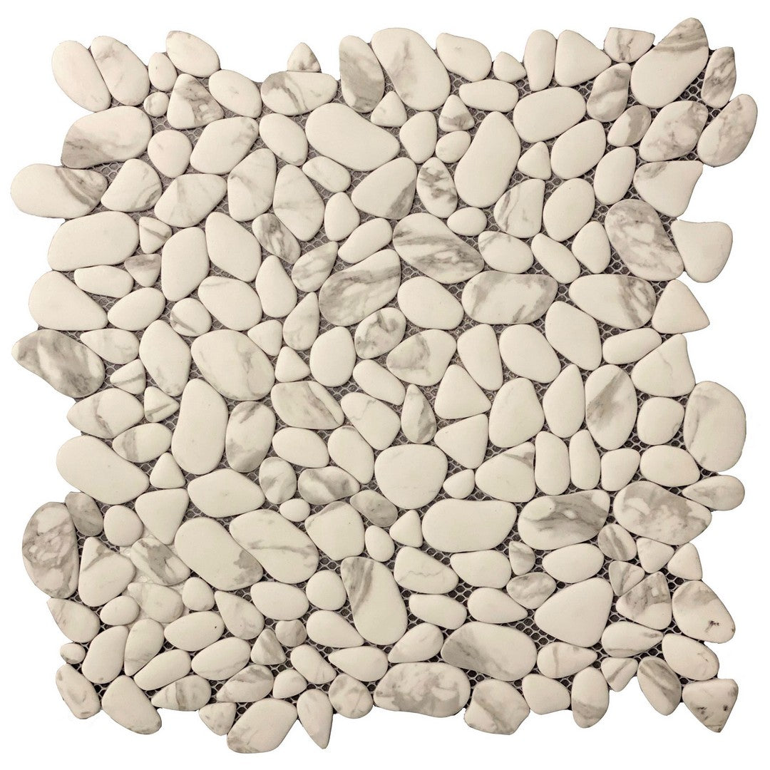 Rickert-12-x-12-Pebble-Matte-Glass-Mosaic-Calacatta