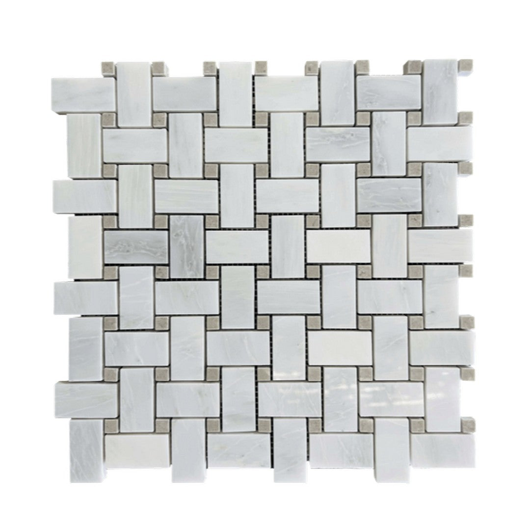 Rickert 12" x 12" Oriental Polished Marble Mosaic