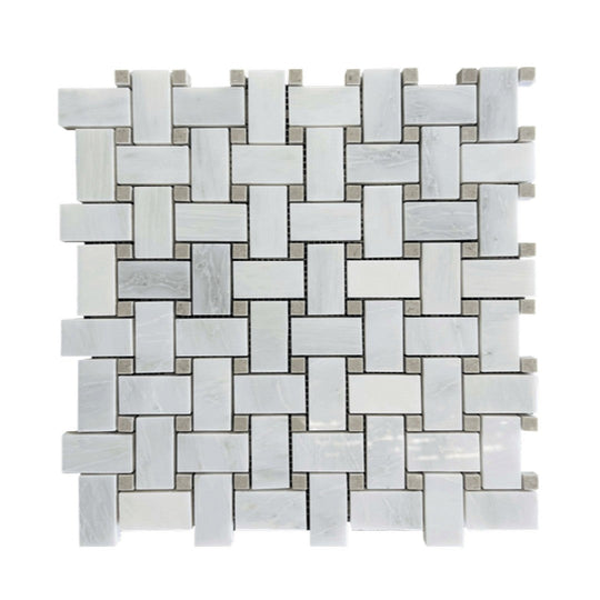 Rickert 12" x 12" Oriental Polished Marble Mosaic