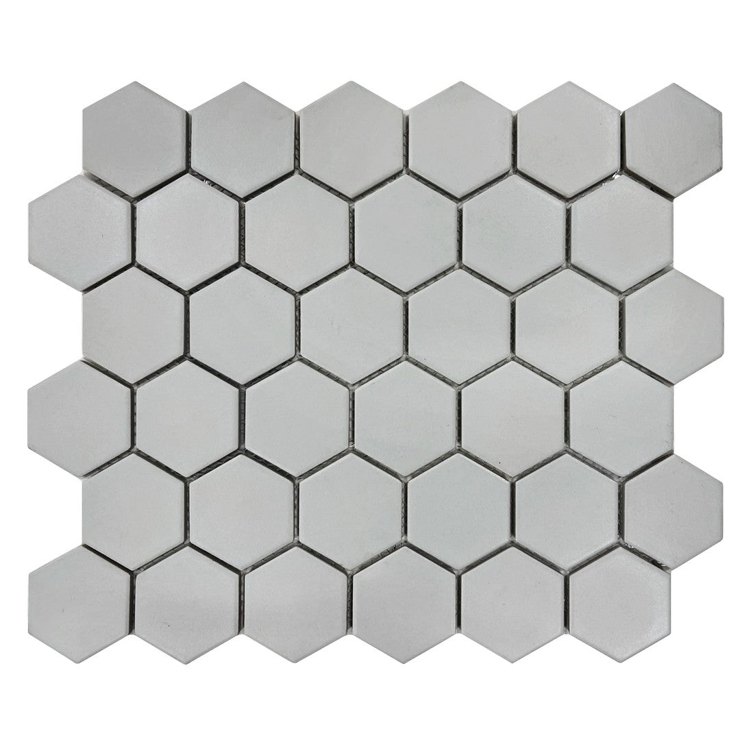 Rickert-11.10-x-12.80-Porcelain-Mosaic-Matte-Porcelain-2-Hexagon-Mosaic-Green