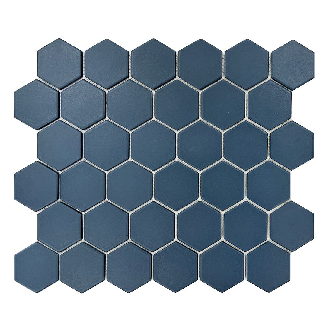 Rickert 11.10" x 12.80" Matte Porcelain 2" Hexagon Mosaic
