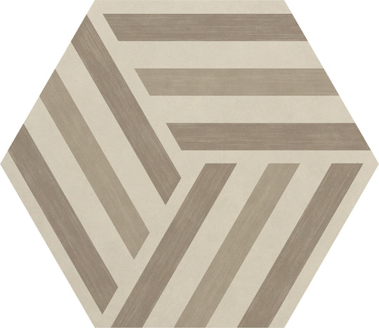 Daltile-Bee-Hive-20-x-24-Matte-Porcelain-Hexagon-Deco-Floor-Tile-Run-Up-Cool-Blend