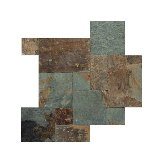 Daltile-Slate-8x-RL-Natural-Cleft-Stone-Versaille-Pattern-Mongolian-Spring