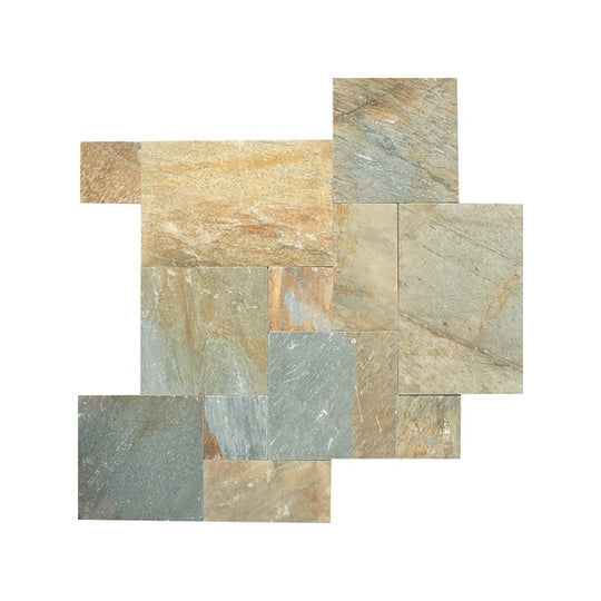 Daltile-Slate-24x-RL-Natural-Cleft-Stone-Versaille-Pattern-Golden-Sun