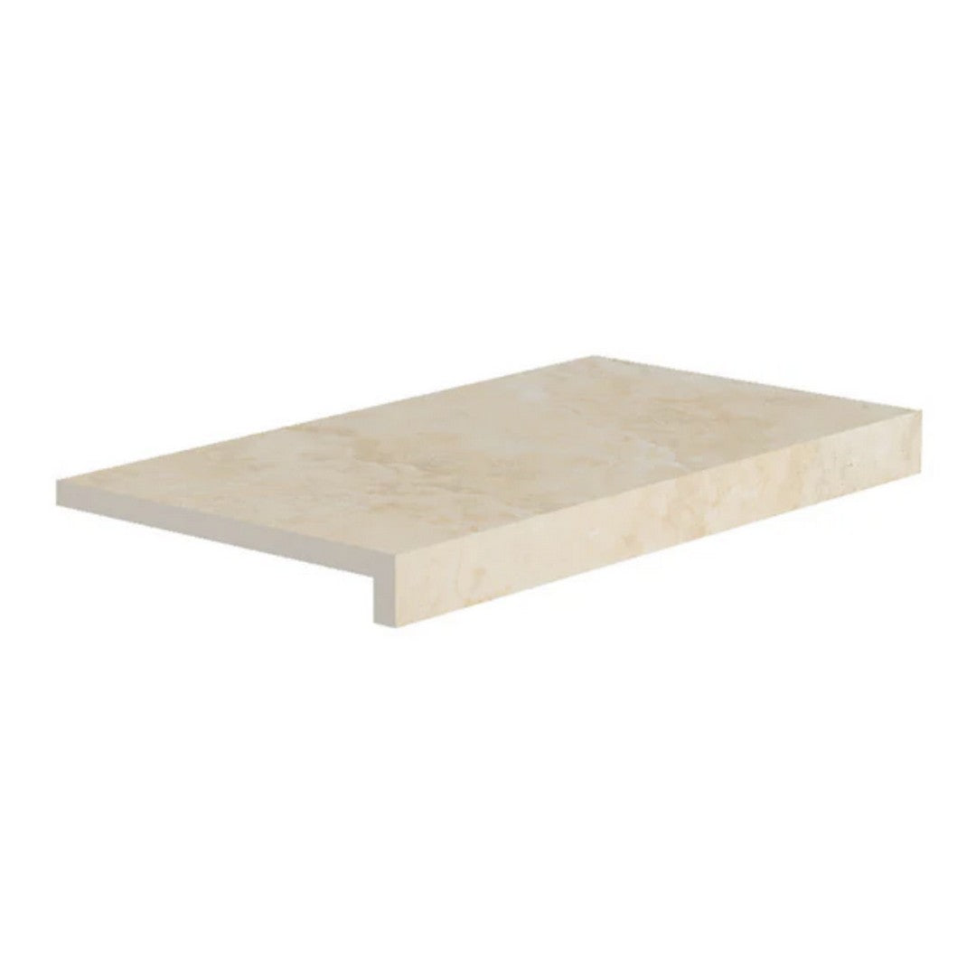 Del Conca USA 13" x 24" Roma 2 Pressed Porcelain L-Shaped Coping Paver