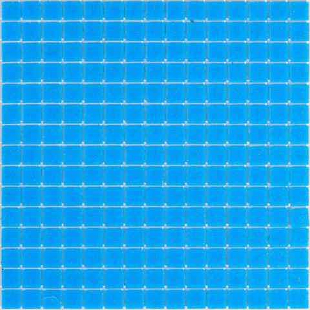 MiR Alma Solid Color 0.8" Sandy Blue 12" x 12" Glass Mosaic