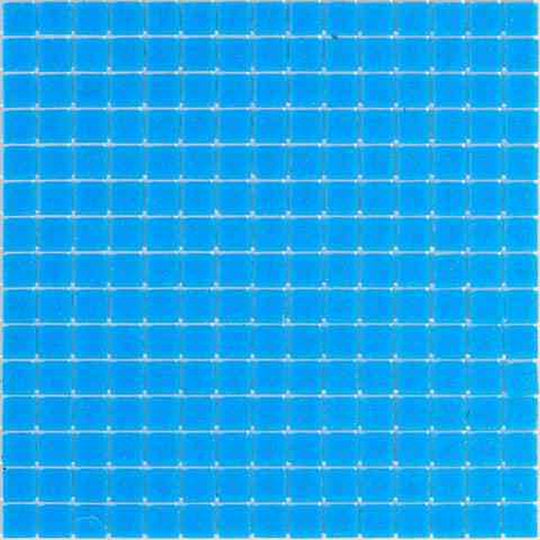 MiR Alma Solid Color 0.8" Sandy Blue 12" x 12" Glass Mosaic