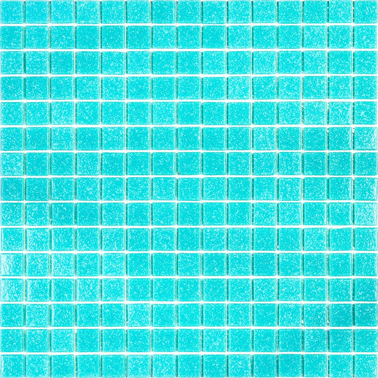 MiR Alma Solid Color 0.8" Sandy Green 12" x 12" Glass Mosaic