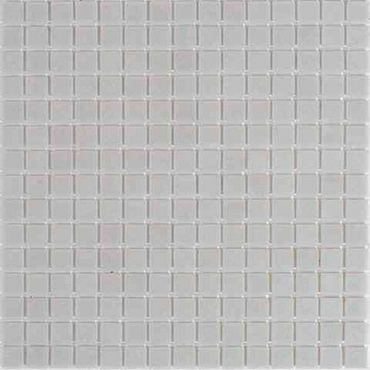 MiR Alma Solid Color 0.8" Sandy Grey 12" x 12" Glass Mosaic