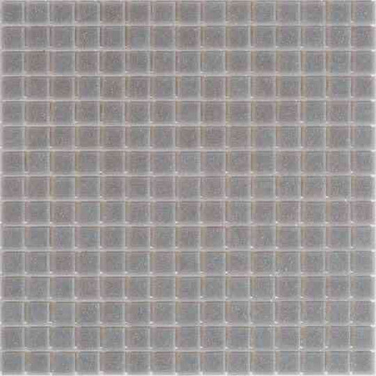 MiR Alma Solid Color 0.8" Sandy Grey 12" x 12" Glass Mosaic