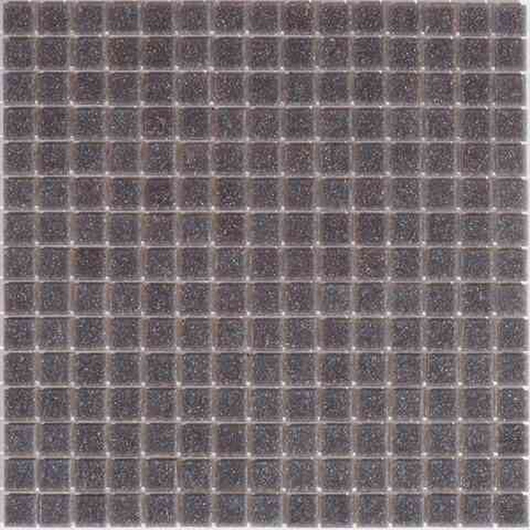 MiR Alma Solid Color 0.8" Sandy Grey 12" x 12" Glass Mosaic