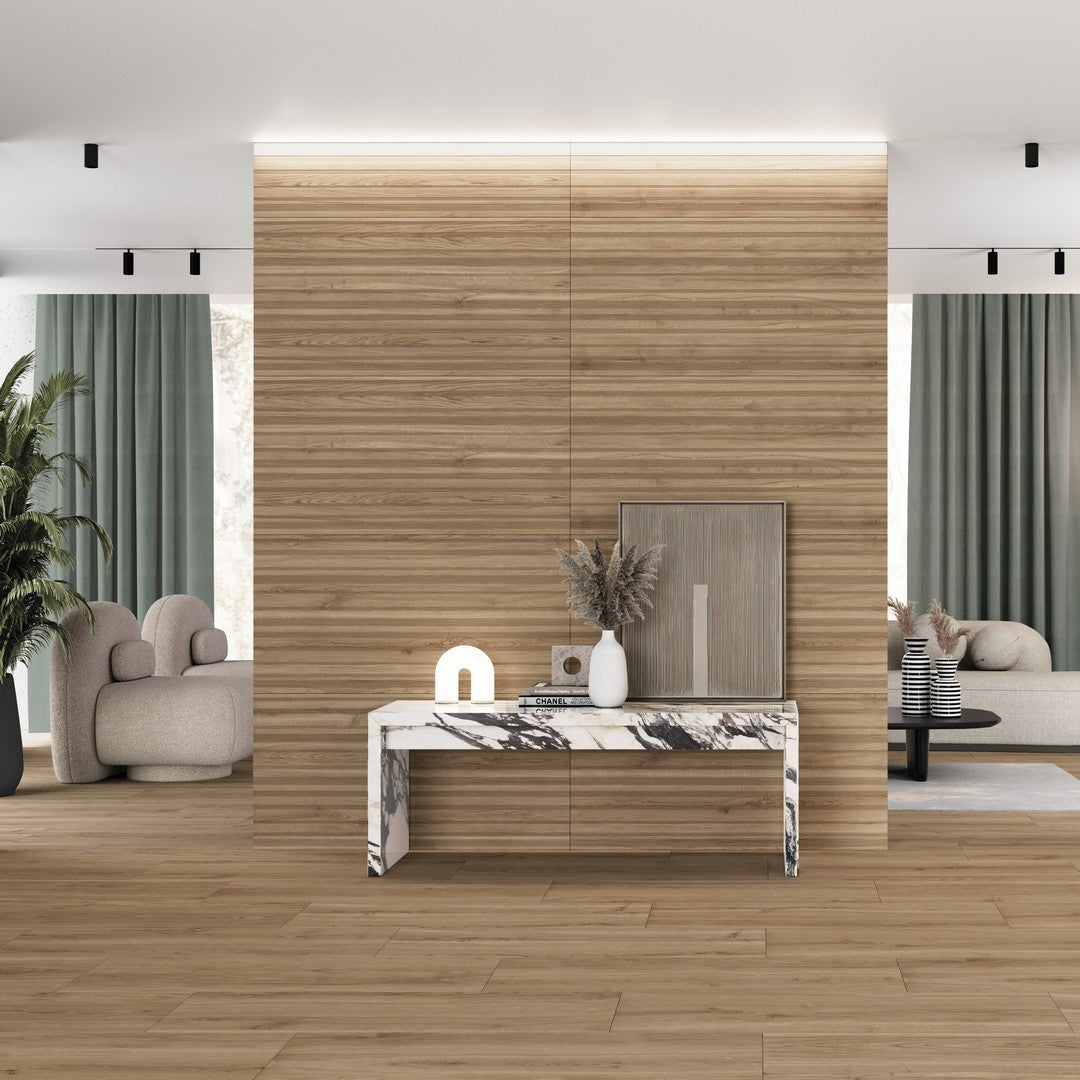 Tesoro-24-x-48-Venatto-Rectified-Matte-Deco-Metric-Porcelain-Wood-Tile-Oak