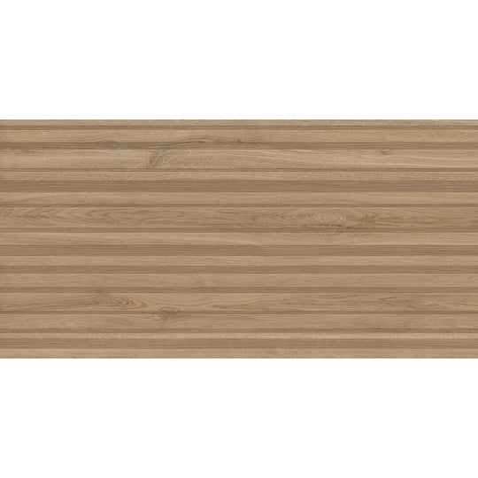 Tesoro 24" x 48" Venatto Rectified Matte Deco Metric Porcelain Wood Tile
