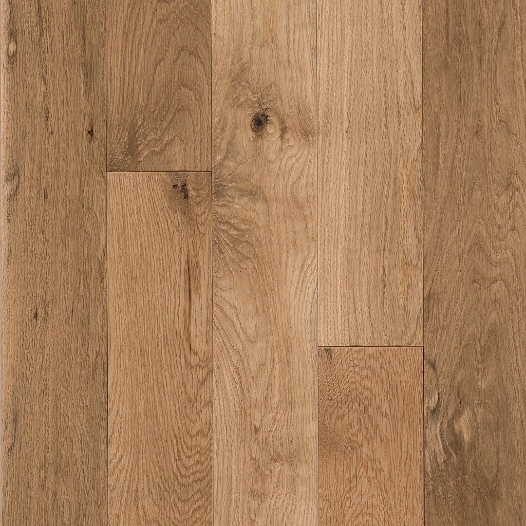 Hartco American Scrape 5" Solid Oak Hardwood Plank Satin