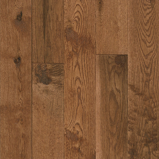 Hartco American Scrape 5" Solid Oak Hardwood Plank Satin