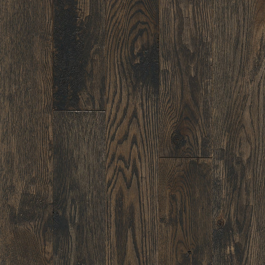 Hartco American Scrape 5" Solid Oak Hardwood Plank Satin