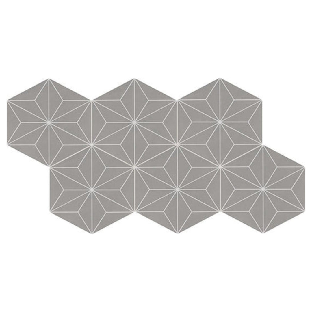 Daltile-Scrapbook-8-x-9-Matte-Porcelain-Asanoha-Hexagon-Tile-Keespake-Blue-Asanoha