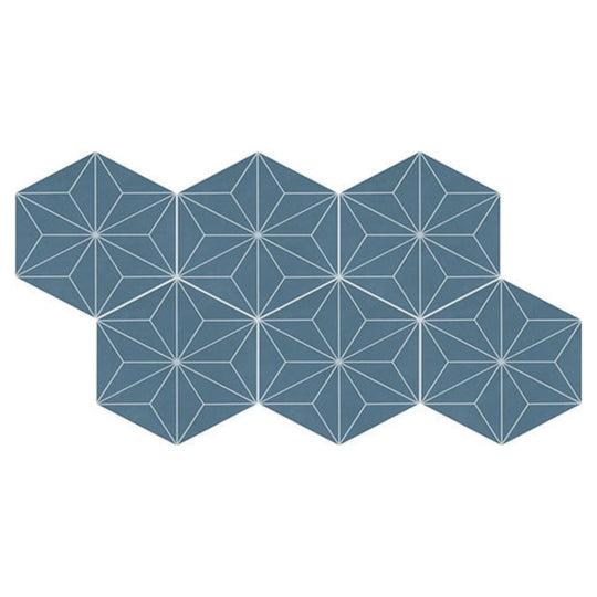 Daltile Scrapbook 8" x 9" Matte Porcelain Asanoha Hexagon Tile