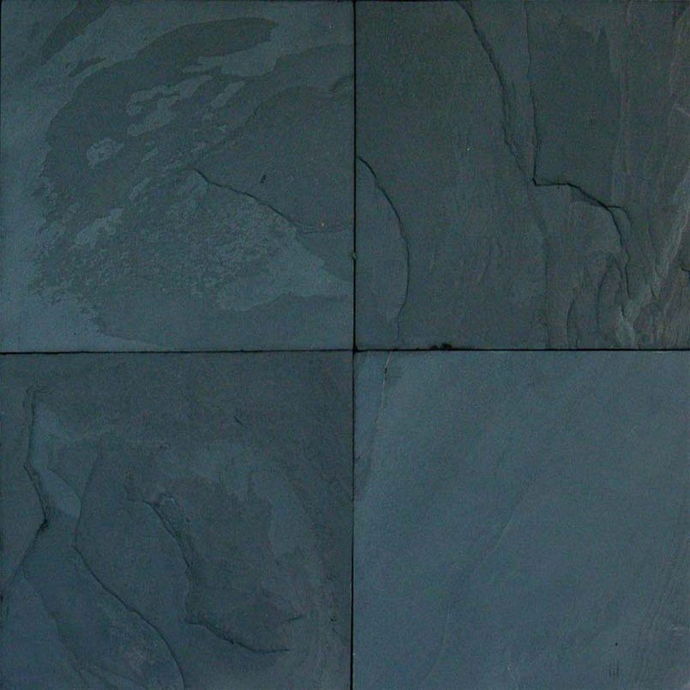 MS International Premium Black 16" x 16" Gauged Back Slate Tile