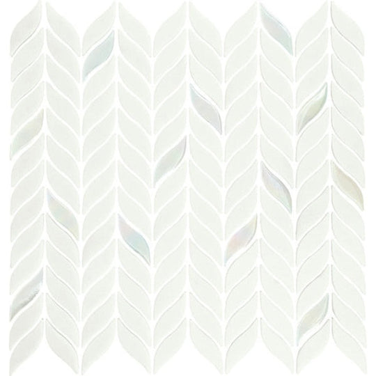 Daltile-Starcastle-12-x-13-Matte-Glass-2-Leaf-Mosaic-Comet