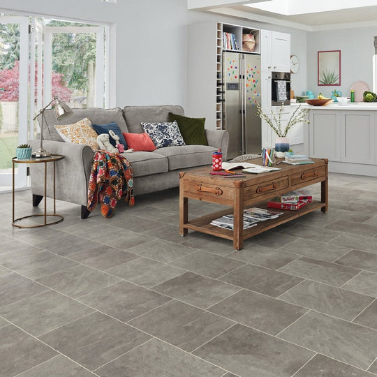 Karndean-12-x-18-knight-Rigid-Core-Luxury-Vinyl-Tile-12mil-Grey-Riven-Slate