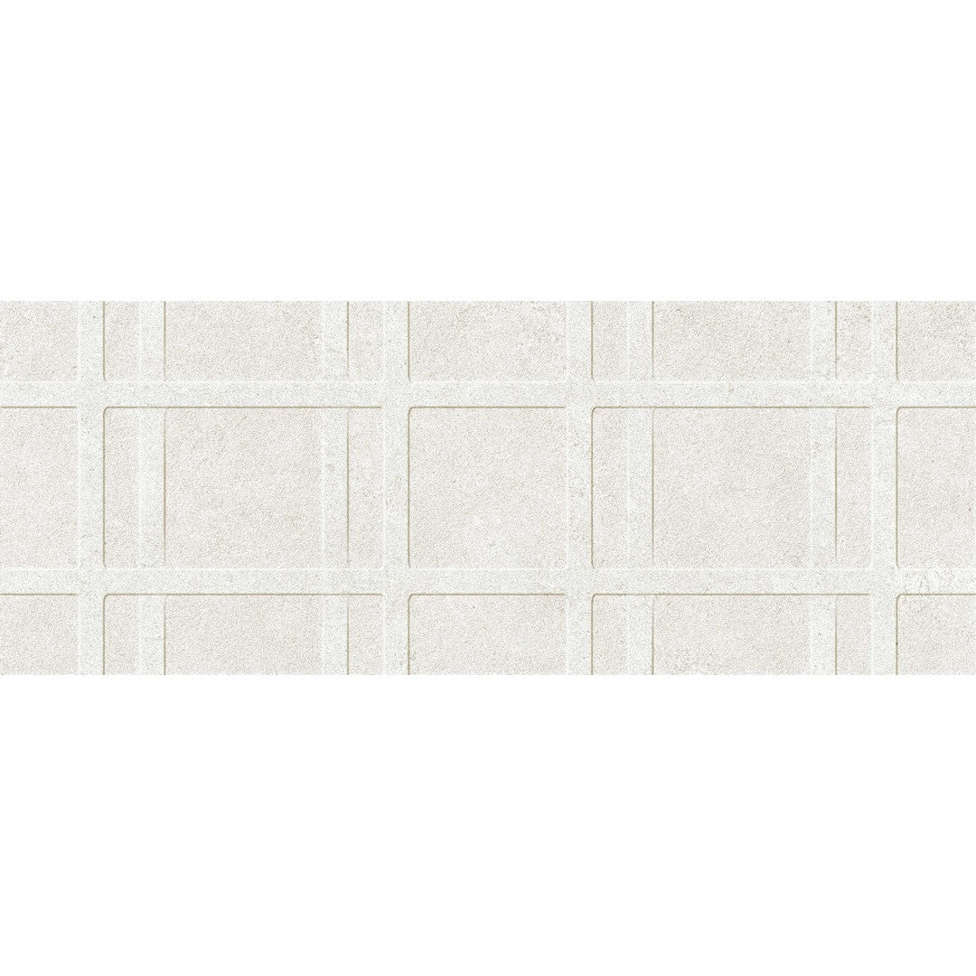 Crossville 18" x 48" Caliza Texture Carved 3D Ceramic Wall Tile