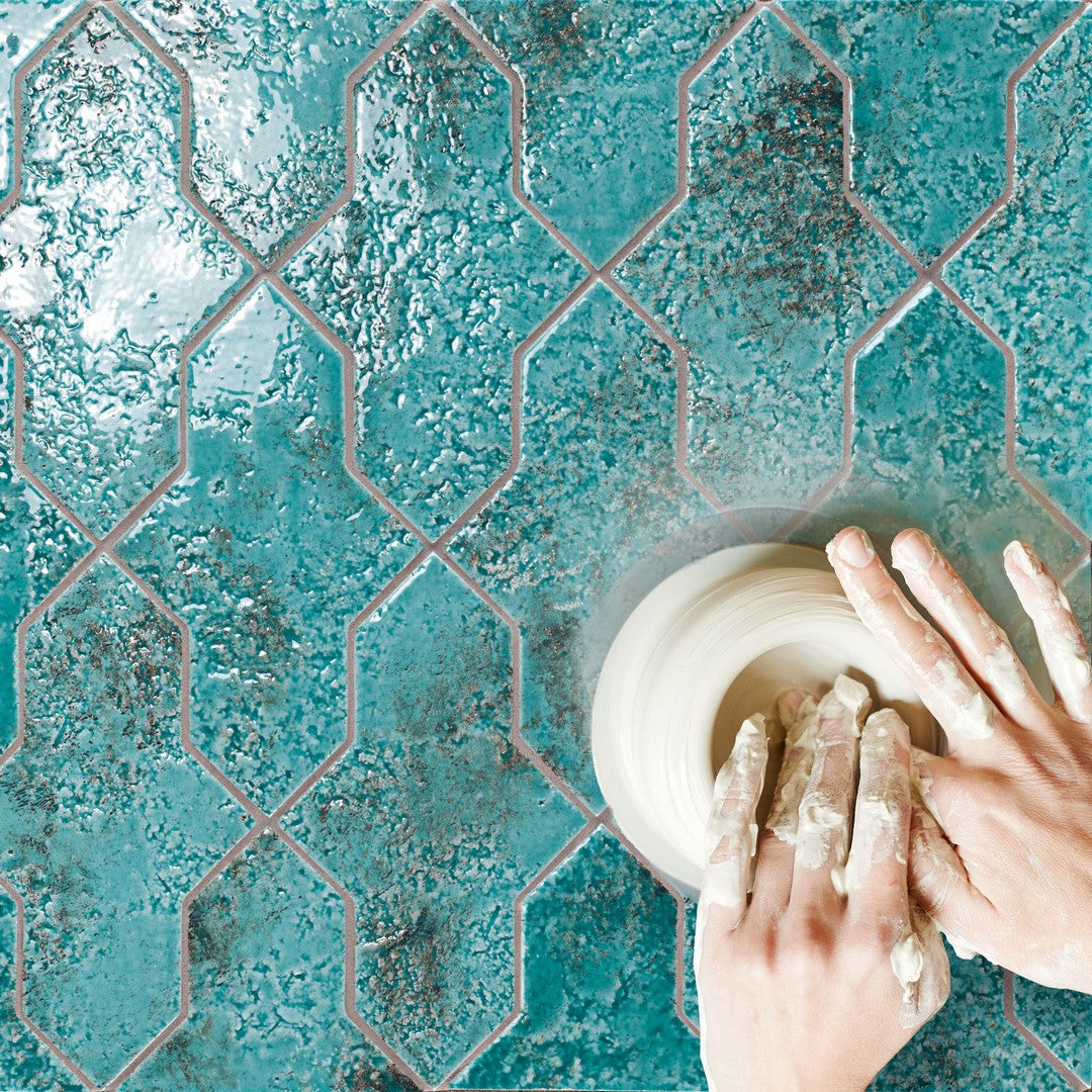 Crossville-2.5-x-7-Gibraltar-Semi-Gloss-Amulet-Shape-Porcelain-Tile-Turquoise