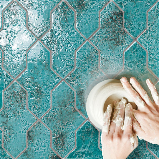 Crossville-2.5-x-7-Gibraltar-Semi-Gloss-Amulet-Shape-Porcelain-Tile-Turquoise