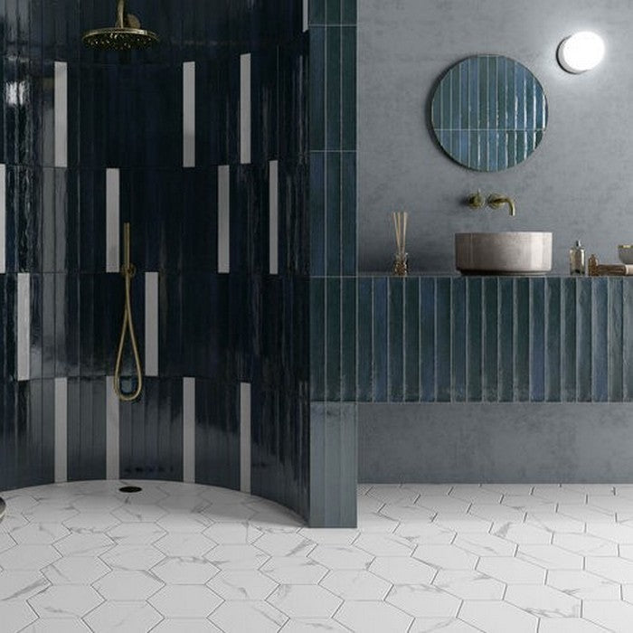 Crossville-2-x-16-Havana-Glossy-Ceramic-Wall-Tile-Deep-Blue