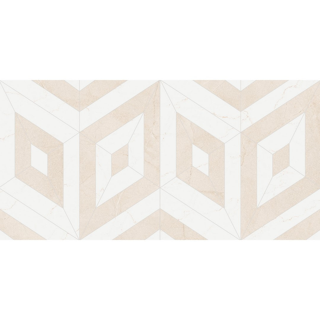 Crossville 24" x 48" Italia Rectified Honed 3D Texture Porcelain Tile