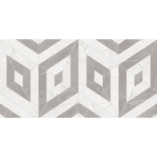 Crossville 24" x 48" Italia Rectified Honed 3D Texture Porcelain Tile