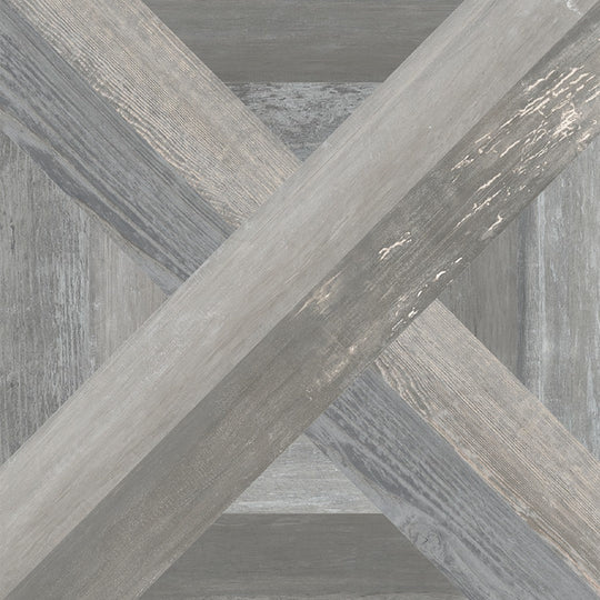 Crossville 24" x 24" Loft Parquet Rectified Matte French Pattern Porcelain Tile