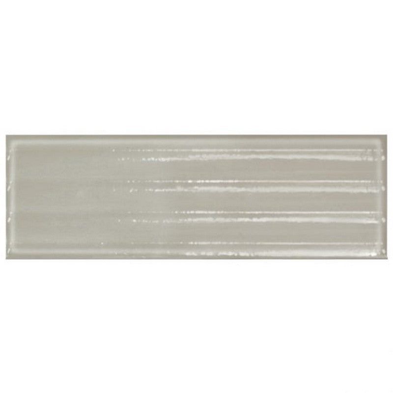 Crossville 4" x 12" Malibu Glossy Porcelain Wave Wall Tile