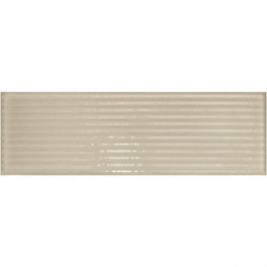 Crossville 4" x 12" Malibu Glossy Porcelain Ripple Wall Tile
