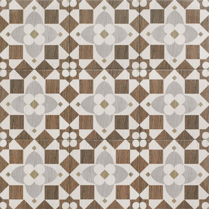 Crossville 8" x 8" Pacific Matte Deco Porcelain Tile