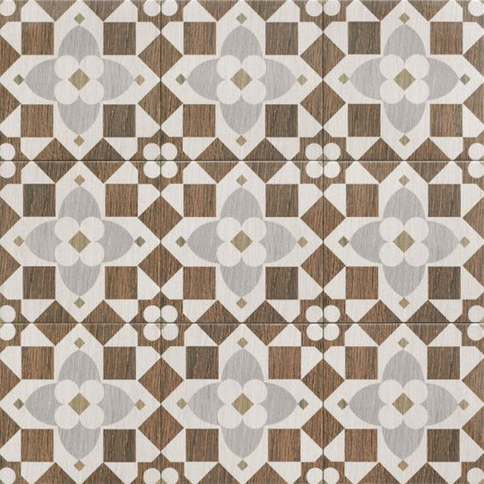 Crossville 8" x 8" Pacific Matte Deco Porcelain Tile