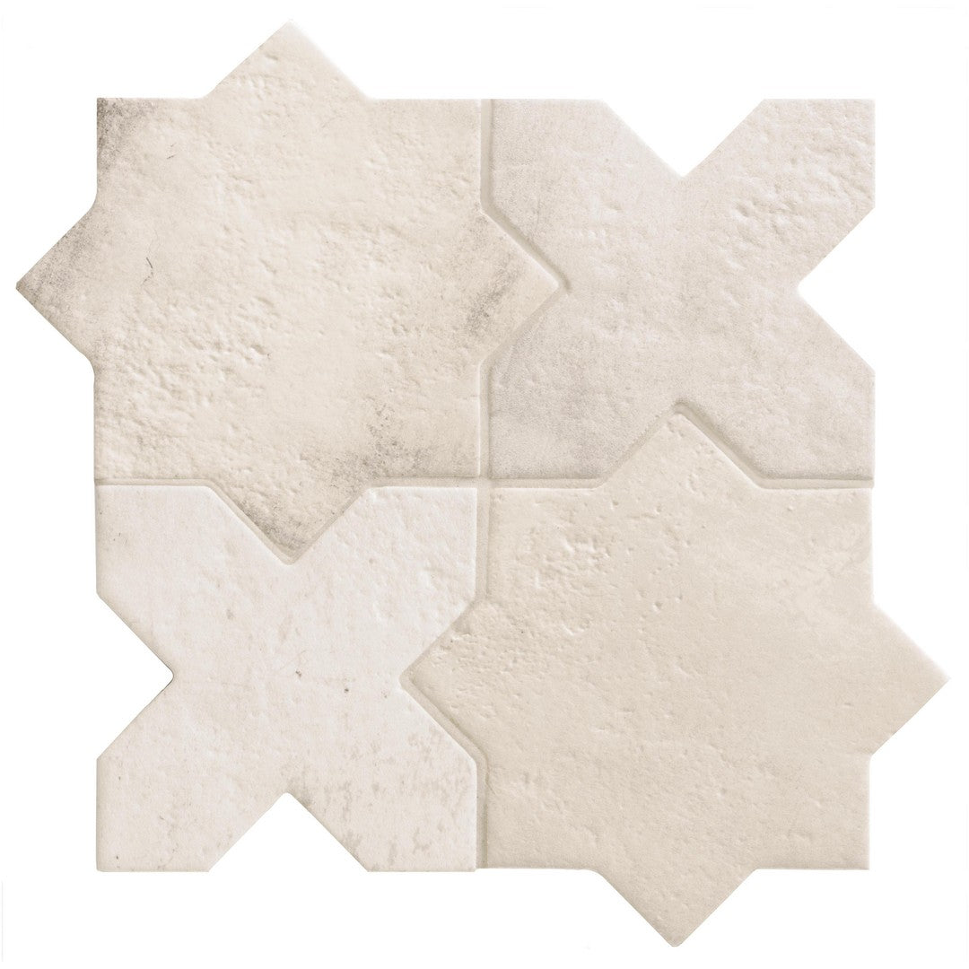 Crossville-6-x-6-Valencia-Matte-Ceramic-Star-Tile-Chalk