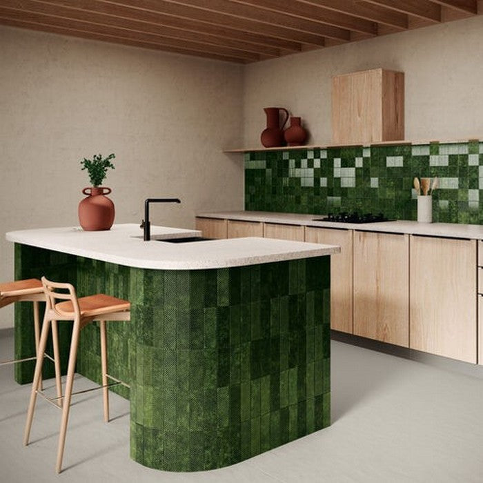 Crossville-2.56-x-7.87-Vintage-Crystal-Texture-Glossy-Ceramic-Wall-Tile-Green