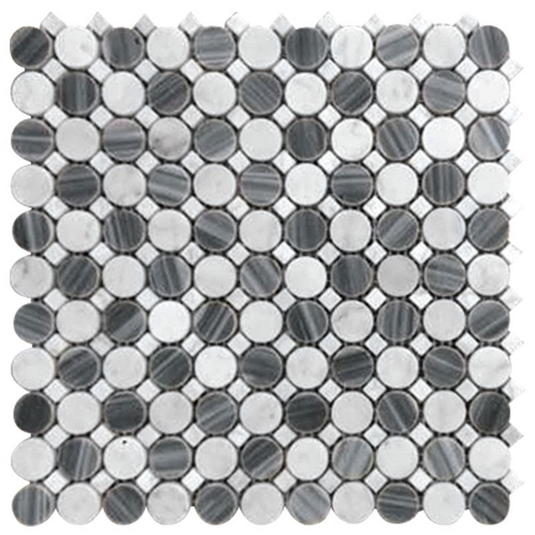 MiR Seattle 12.7" x 12.7" Marble Mosaic Polished