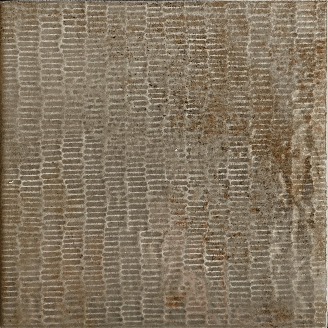 Settecento 6" x 6" Inciso Glossy Grooved Texture Porcelain Wall Tile