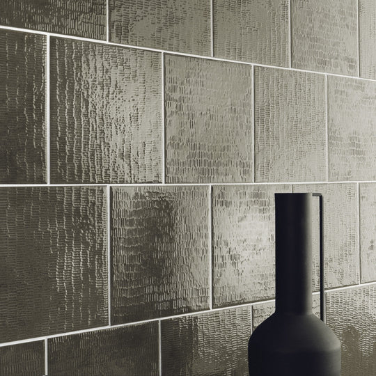 Settecento-6-x-6-Inciso-Glossy-Grooved-Texture-Porcelain-Wall-Tile-Porphyr