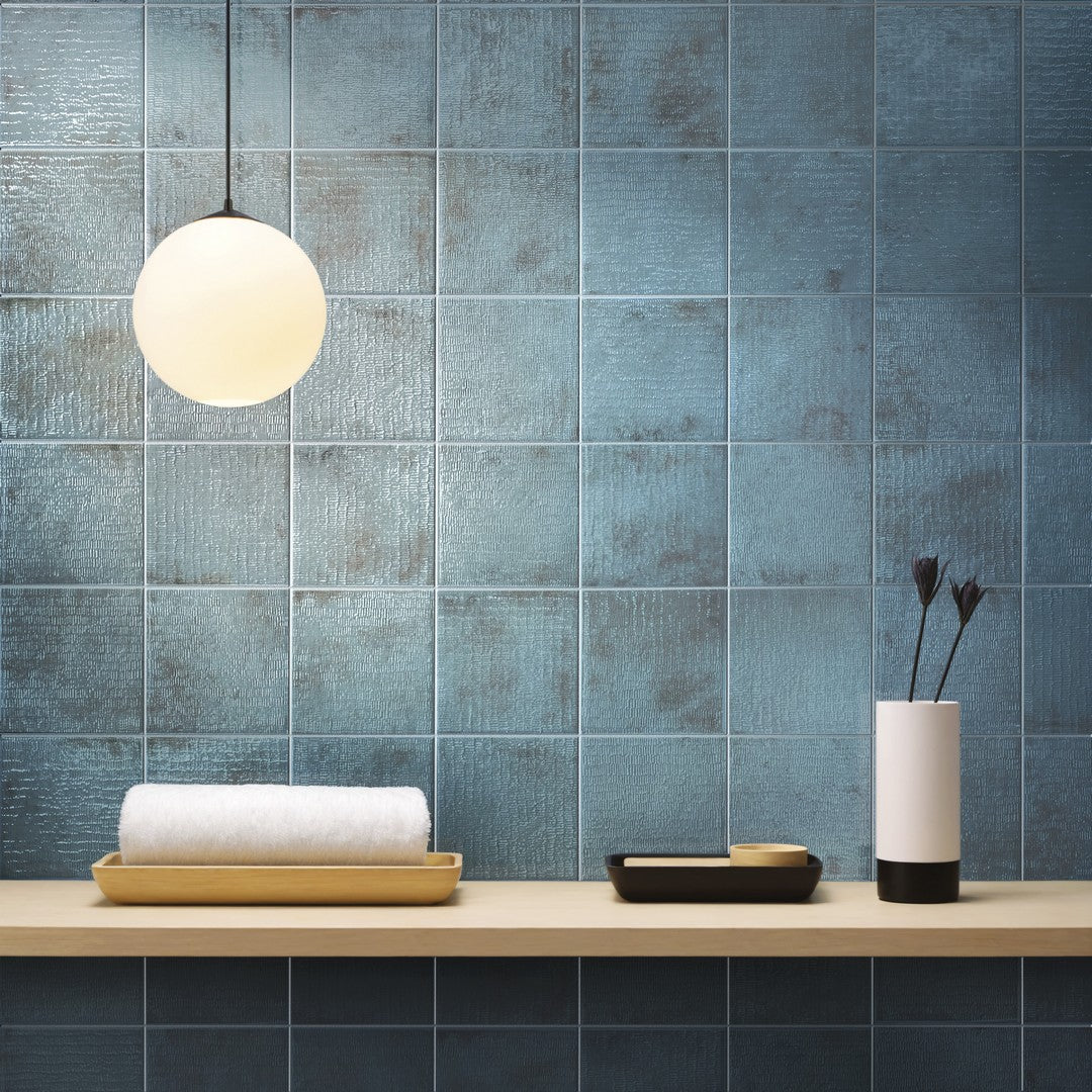 Settecento-6-x-6-Inciso-Glossy-Grooved-Texture-Porcelain-Wall-Tile-Sapphire